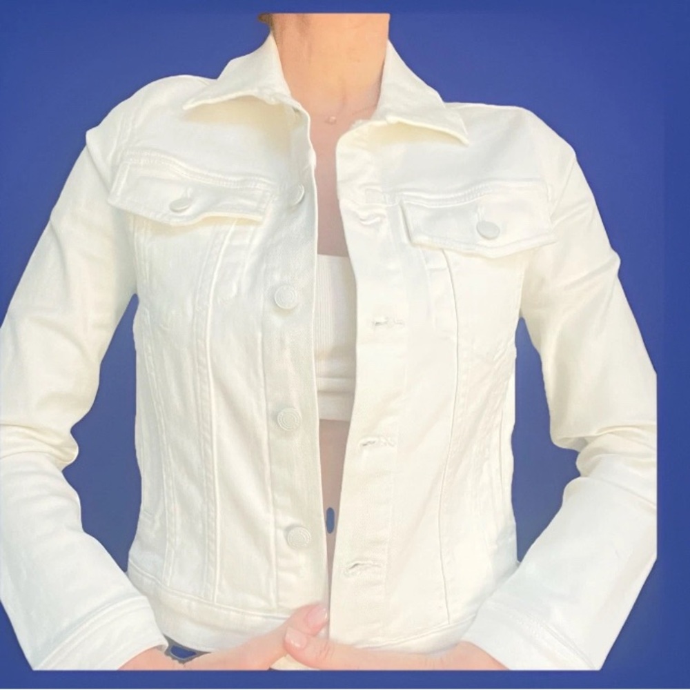 Ramy Brook White Denim Jacket Sz M NWOT